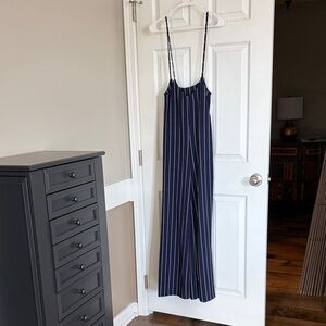 Windsor Navy and White Striped Jumpsuit